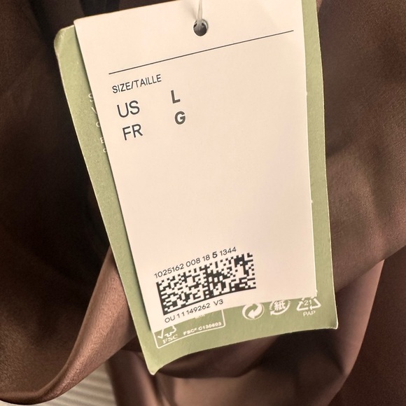 Brown Silk Slip Dress - Picture 3 of 4